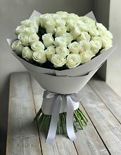 Букет 35 Белых роз #REPLACE_PRED# Каргате