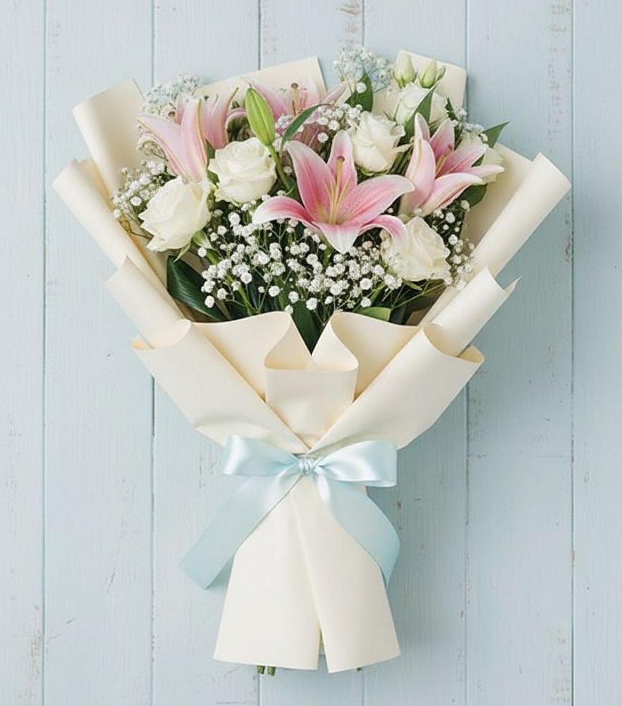 Букет цветов из: Лилии в Каргате