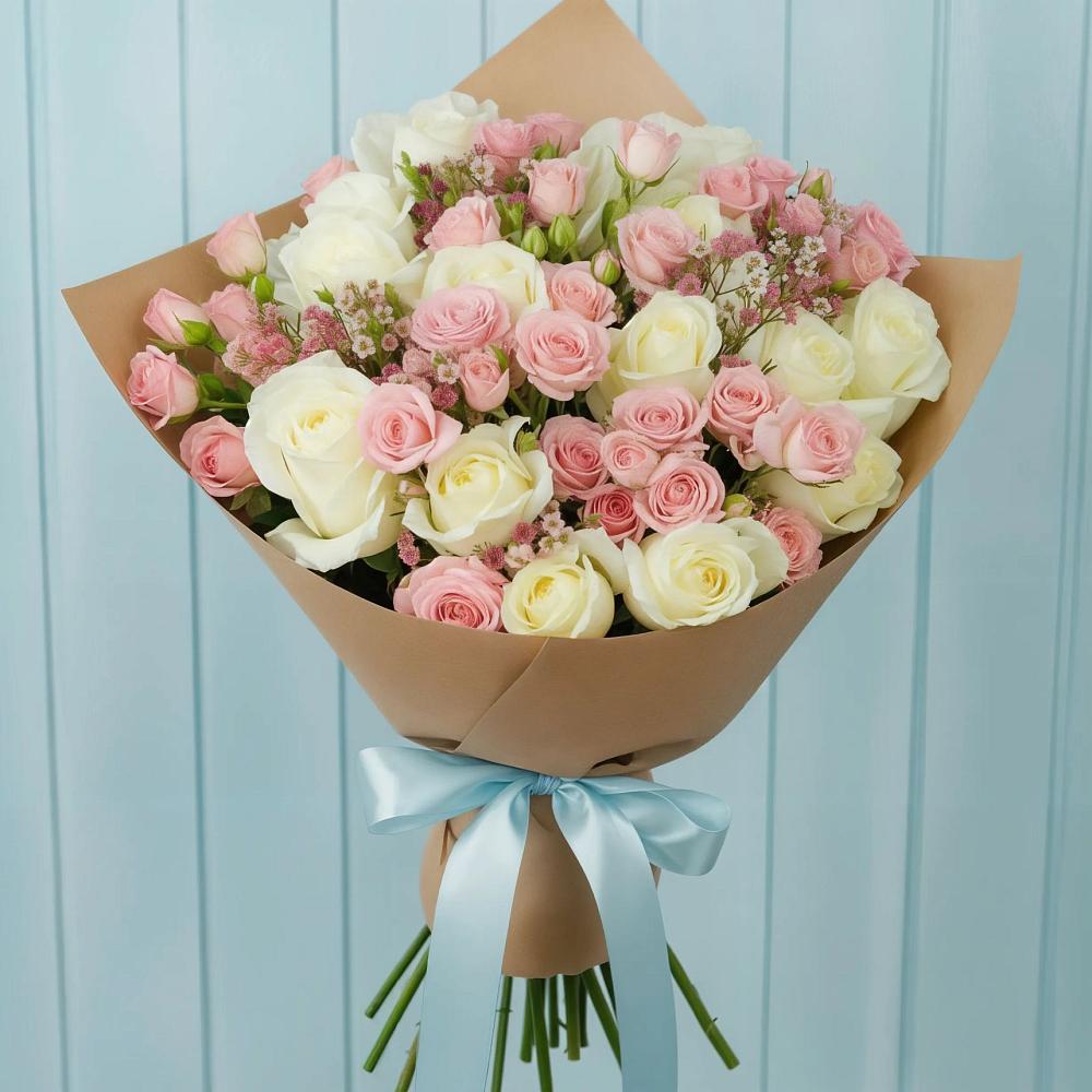 Букет цветов из: Розы в Каргате