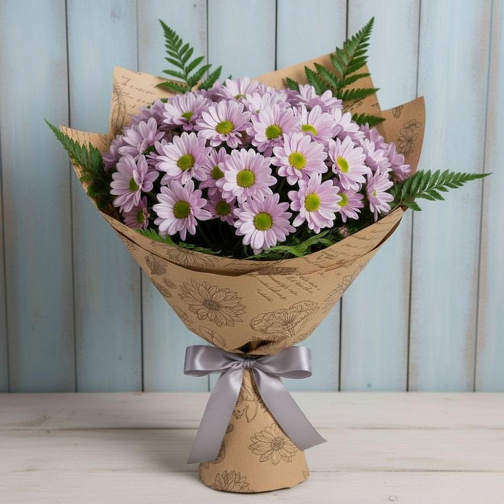 Букет цветов из: Хризантемы в Каргате