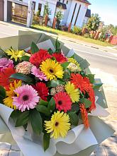 Букет цветов из:  Герберы #REPLACE_PRED# Каргате