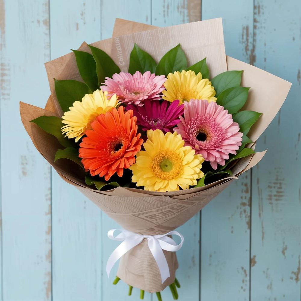 Букет цветов из: Герберы в Каргате