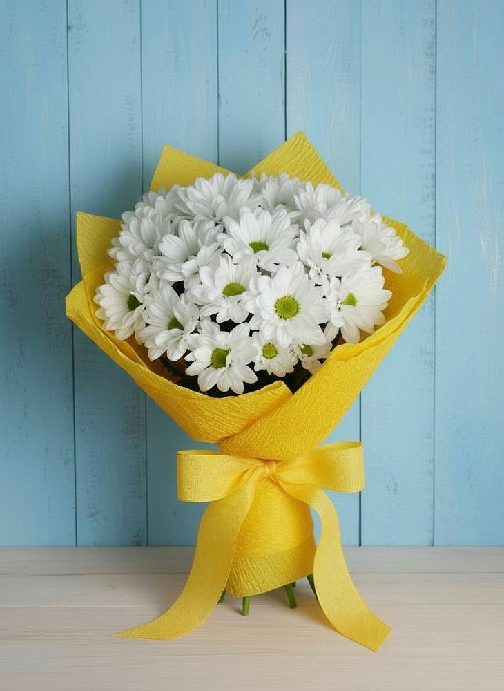 Букет цветов из: Хризантемы в Каргате