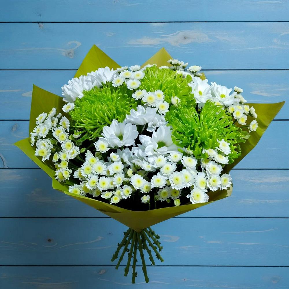 Букет цветов из: Хризантемы в Каргате