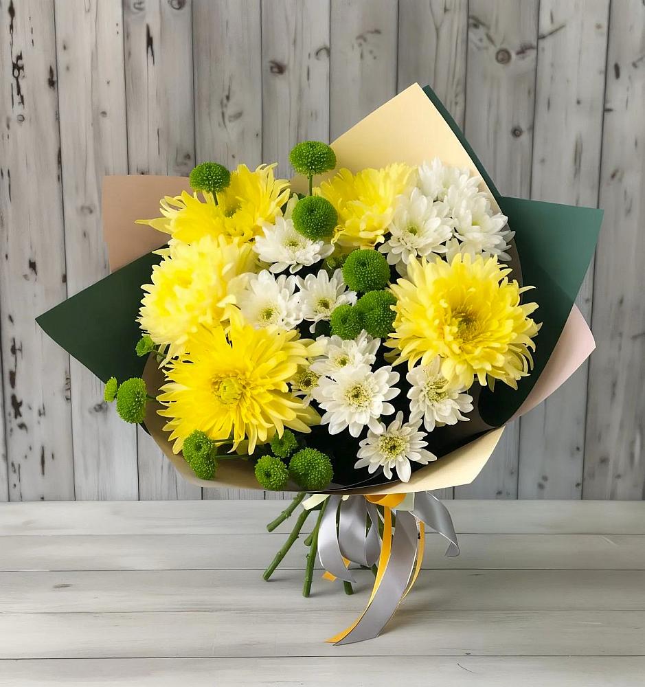 Букет цветов из: Хризантемы в Каргате