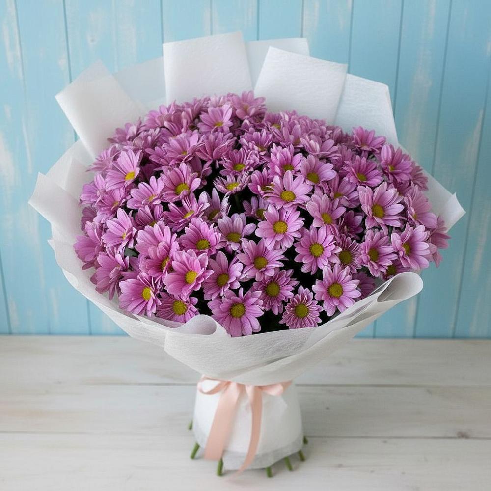 Букет цветов из: Хризантемы в Каргате