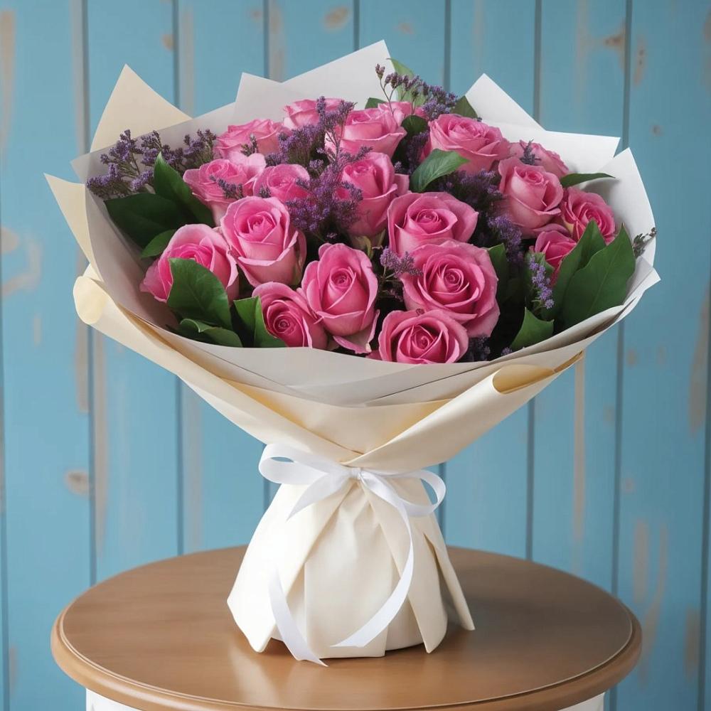 Букет цветов из: Розы в Каргате